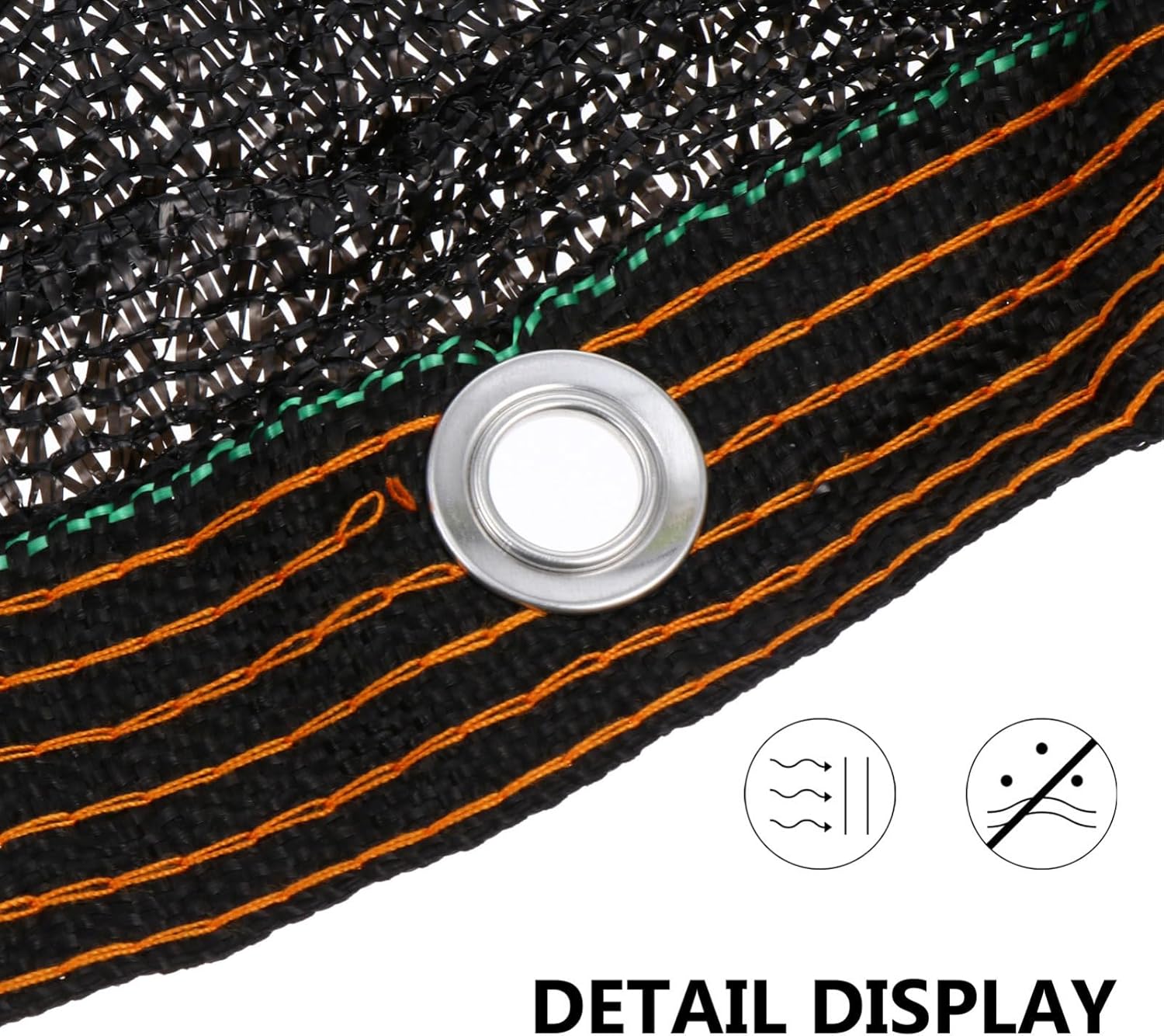 3pcs Outdoor Shading Net Aging Sunshade Cloth for Gardens Patios and Pools Sun Block Hdpe Material