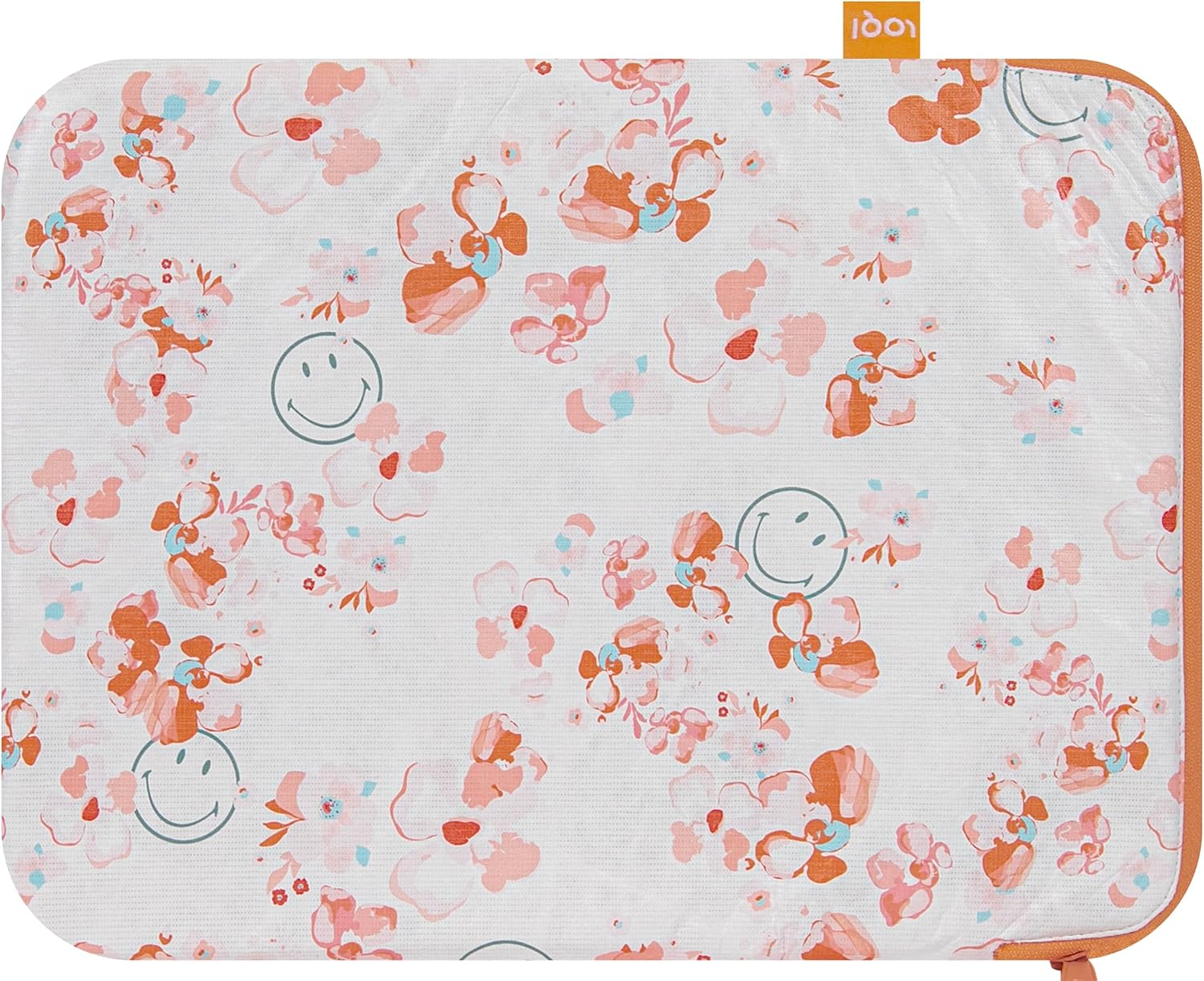 LOQI Artists Smiley Tyvek Blossom White Laptop Cover