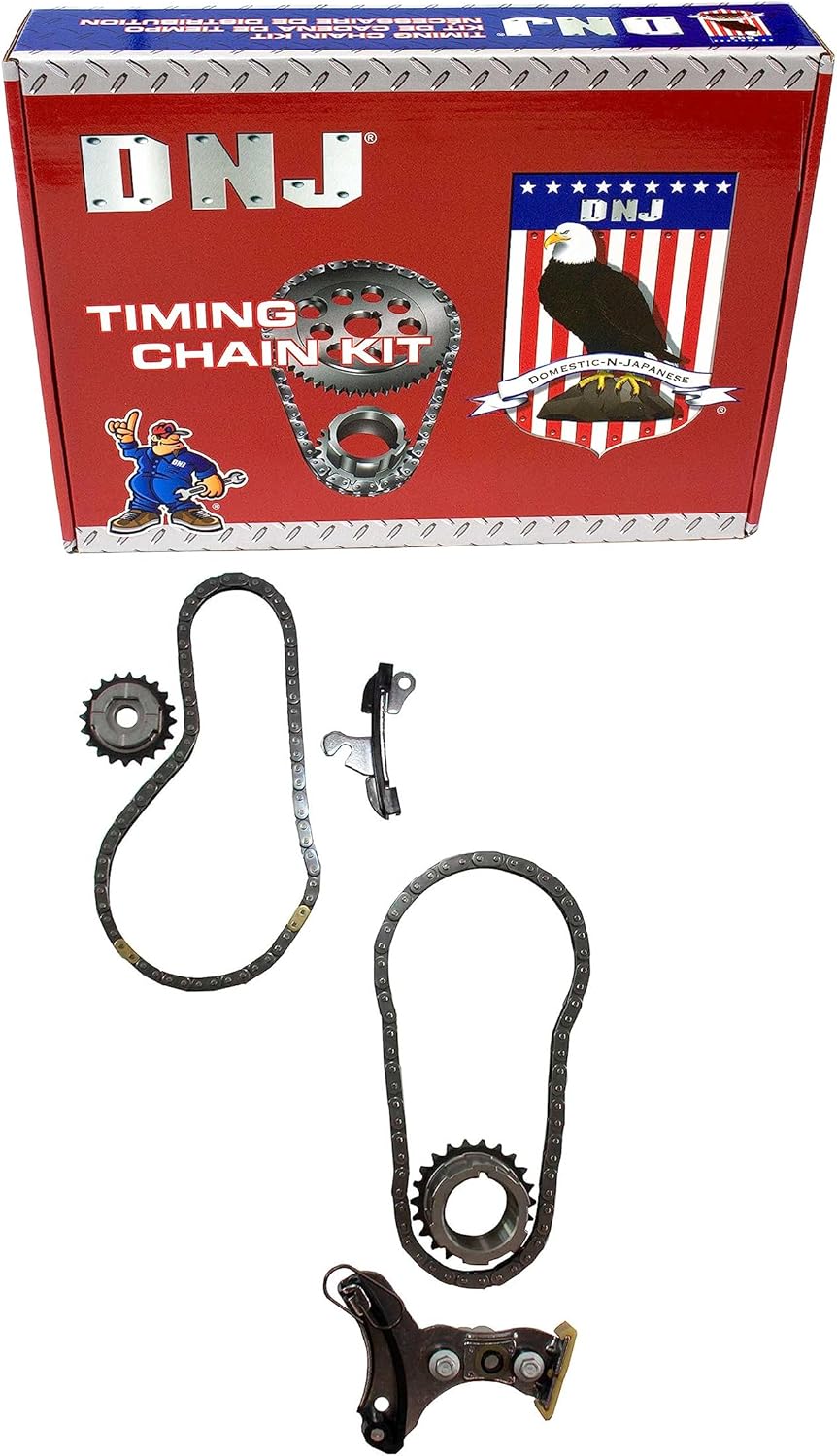 DNJ TK4243 Timing Chain Kit for 2014-2022 Chevrolet, GMC Express 2500, Express 3500, Savana 2500 4.3L V6 12V OHV 262cid