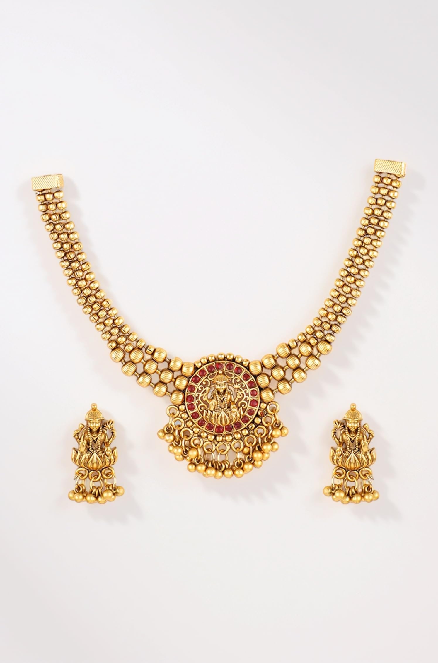 Necklace Set Gold Plated Traditional Stylish Jewellery Gift for Women & Girls
