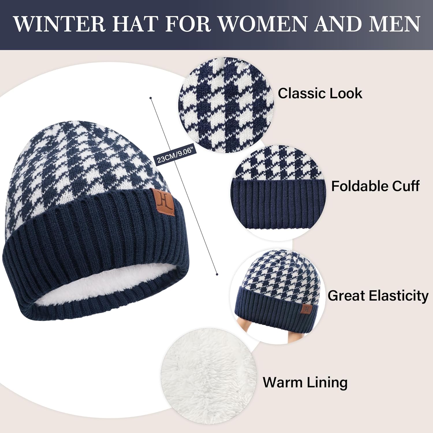 Miniatura 2 de Conjunto de bufanda larga para hombre y mujer, gorro de punto cálido para invierno, guantes para pantalla táctil, con forro polar, bufandas, regalos