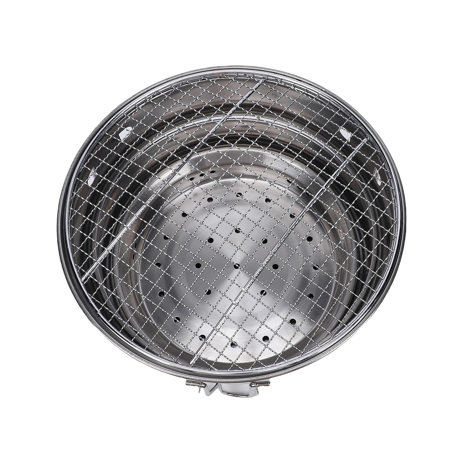 Dpofirs Griglia a Carbone Pieghevole Portatile, Griglia per Barbecue da Campeggio in Acciaio Inossidabile da 29 Cm per Cucinare all'aperto, Patio, Cortile, Picnic con Borsa per il Trasporto (CW305