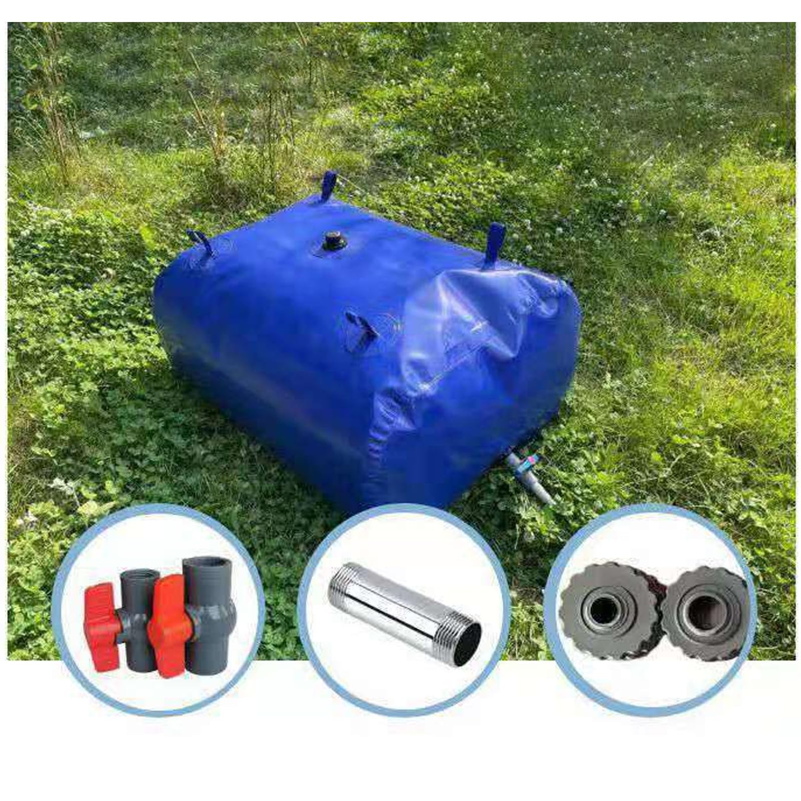 Poche à eau portable de grande capacité Réservoirs pliables Transport facile pour les combats et l'irrigation agricole Transporteurs d'eau pliables