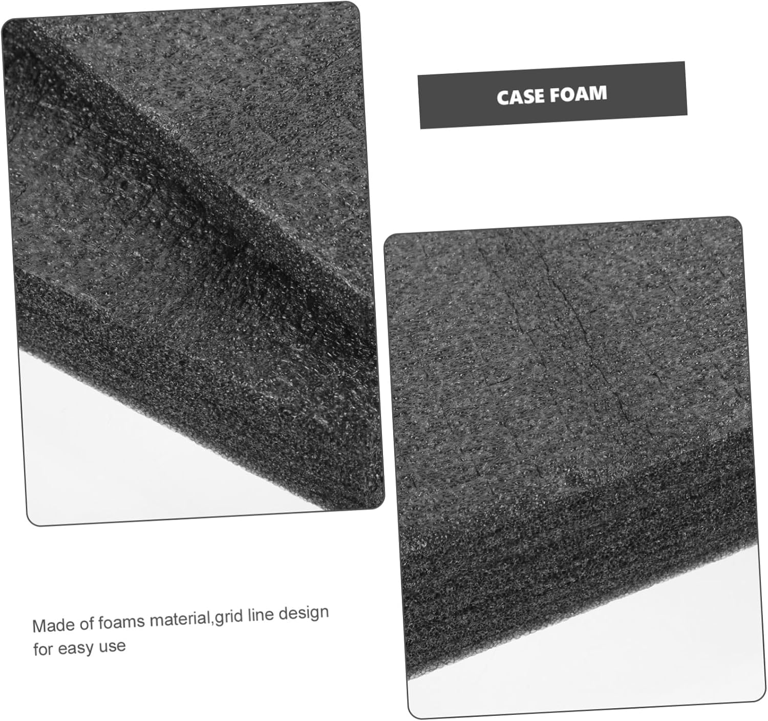 KICHOUSE Toolbox Foam Inserts Pre-cut Foam Blocks for Case Packing Craft Projects