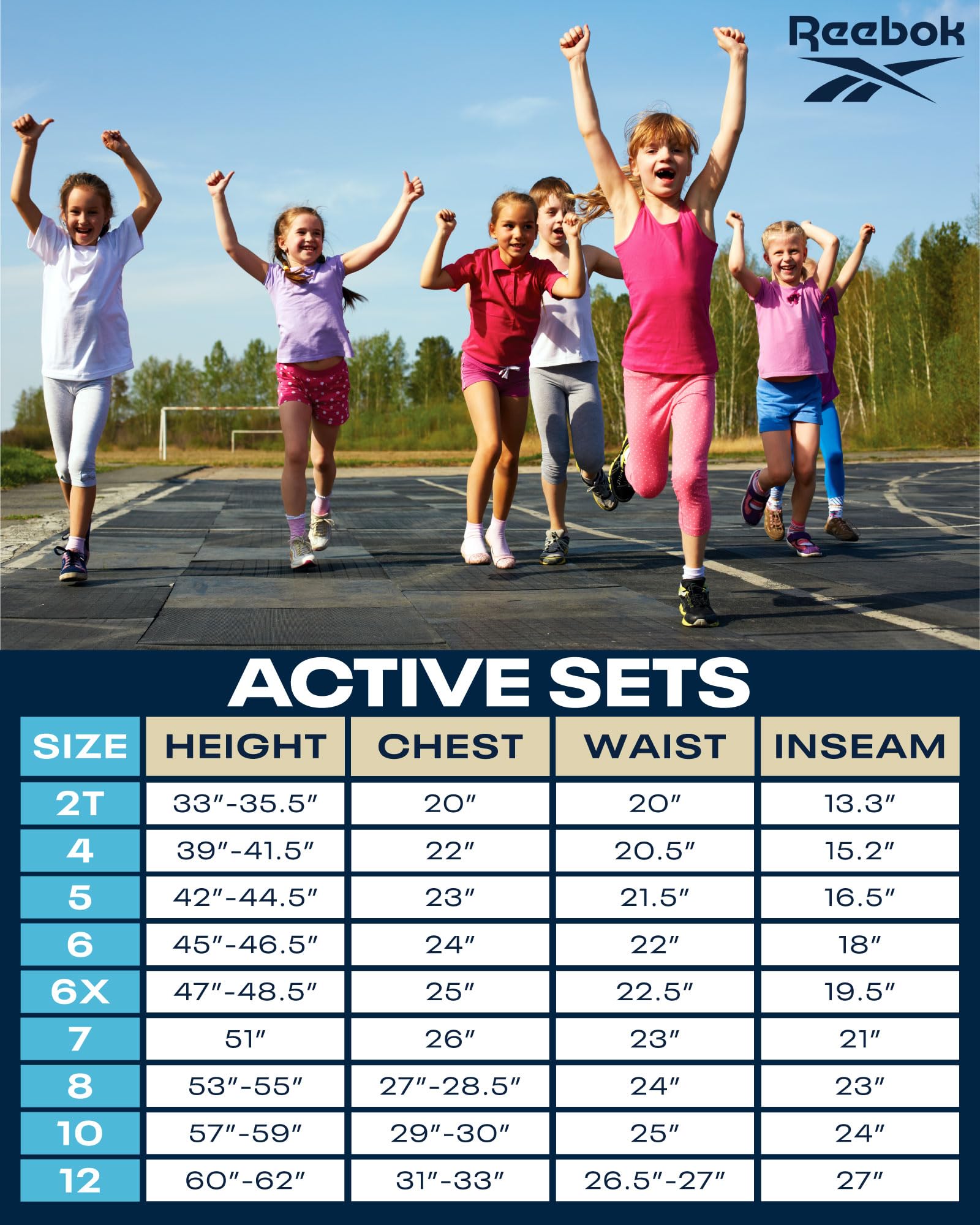 Reebok Mädchen G Legging Set 3pcs-r Casual (3er Pack)
