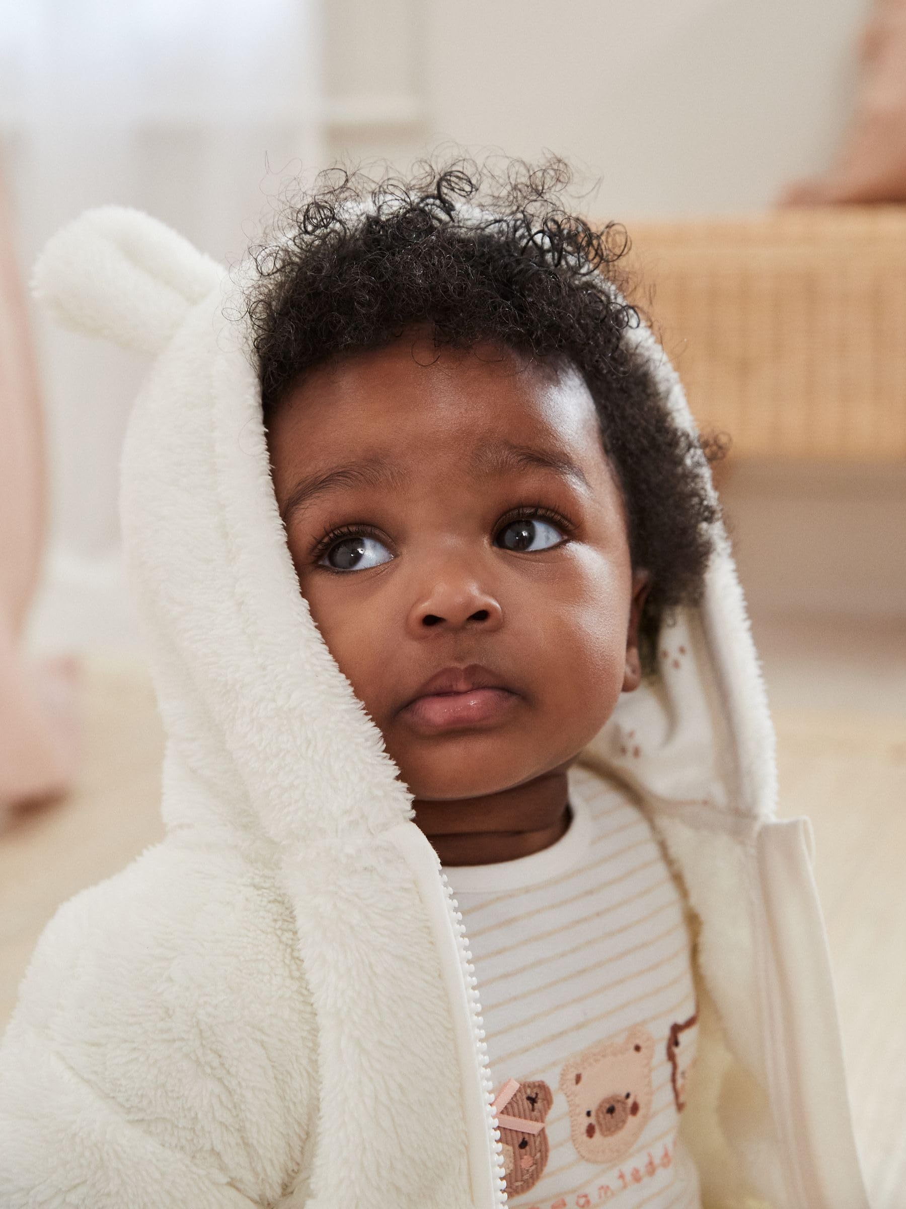 NEXT Bébé fille Veste à capuche bébé en polaire