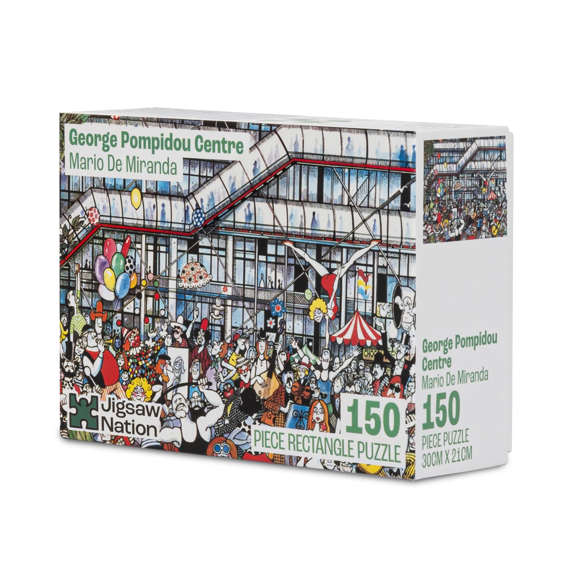 George Pompidou Centre: Paris - 150 Pieces Jigsaw Puzzle by Mario Miranda - Jigsaw Nation-image-9