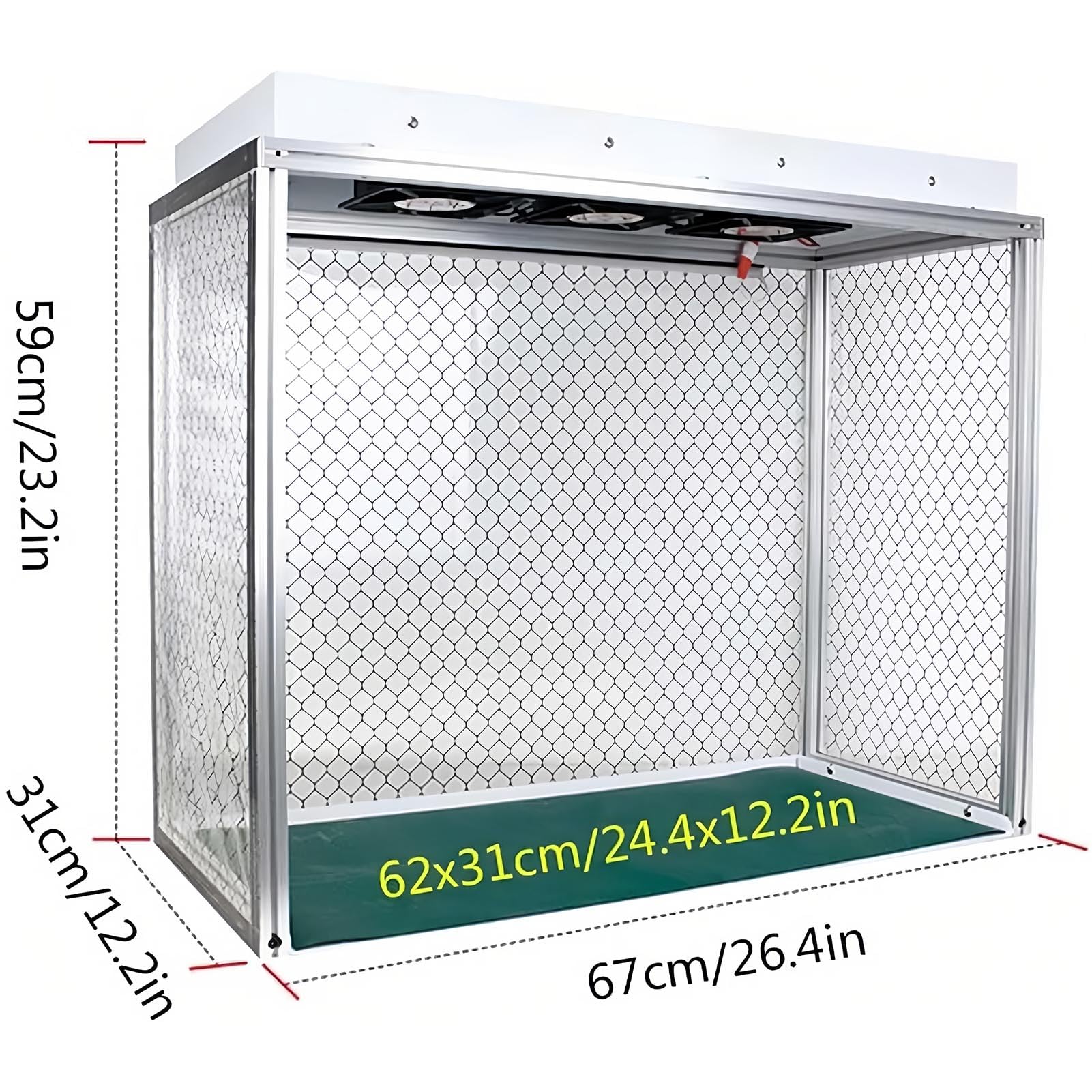 Cabina De Flujo Laminar Vertical para MicologíA, Cabina De Flujo Laminar con Filtro Hepa, para MáXima Limpieza Y EliminacióN De Polvo