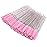 BTYMS 100 Pieces Crystal Eyelash Mascara Brushes Spoolie Brush Lash Wands Applicator Disposable Eyebrow - Light Pink
