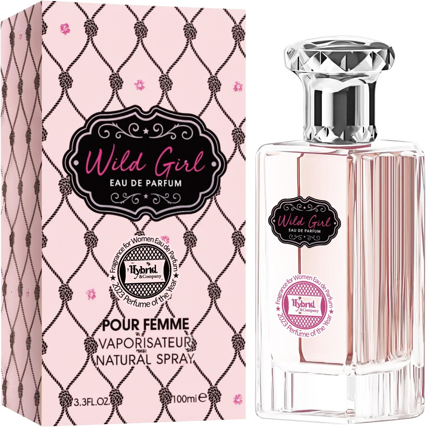 Hybrid & Company Wild Girl Eau De Parfume Pour Femme Natural Spray 3.4FL.OZ