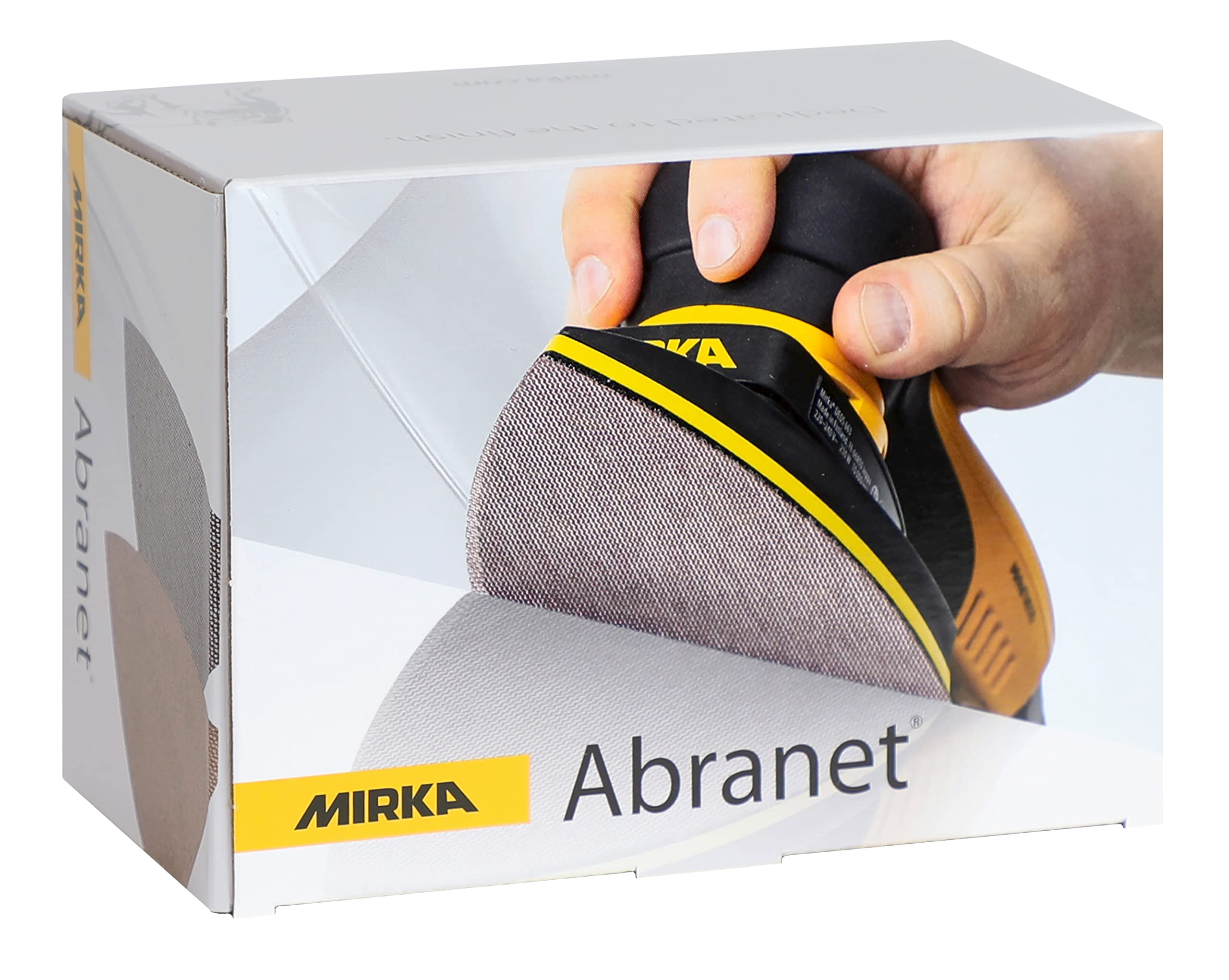 Mirka Abranet Delta - Disco de red triangular (4 x 6 x 6 pulgadas), grano 120 / discos de lija de papel de lija con gancho y lazo, 50 unidades, 9A-219-120