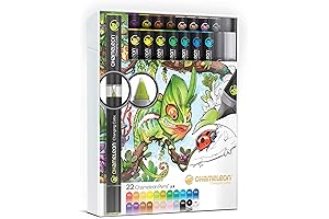 Art Products, Professional Grade Chameleon Color Tones Pens, Full Set of 22