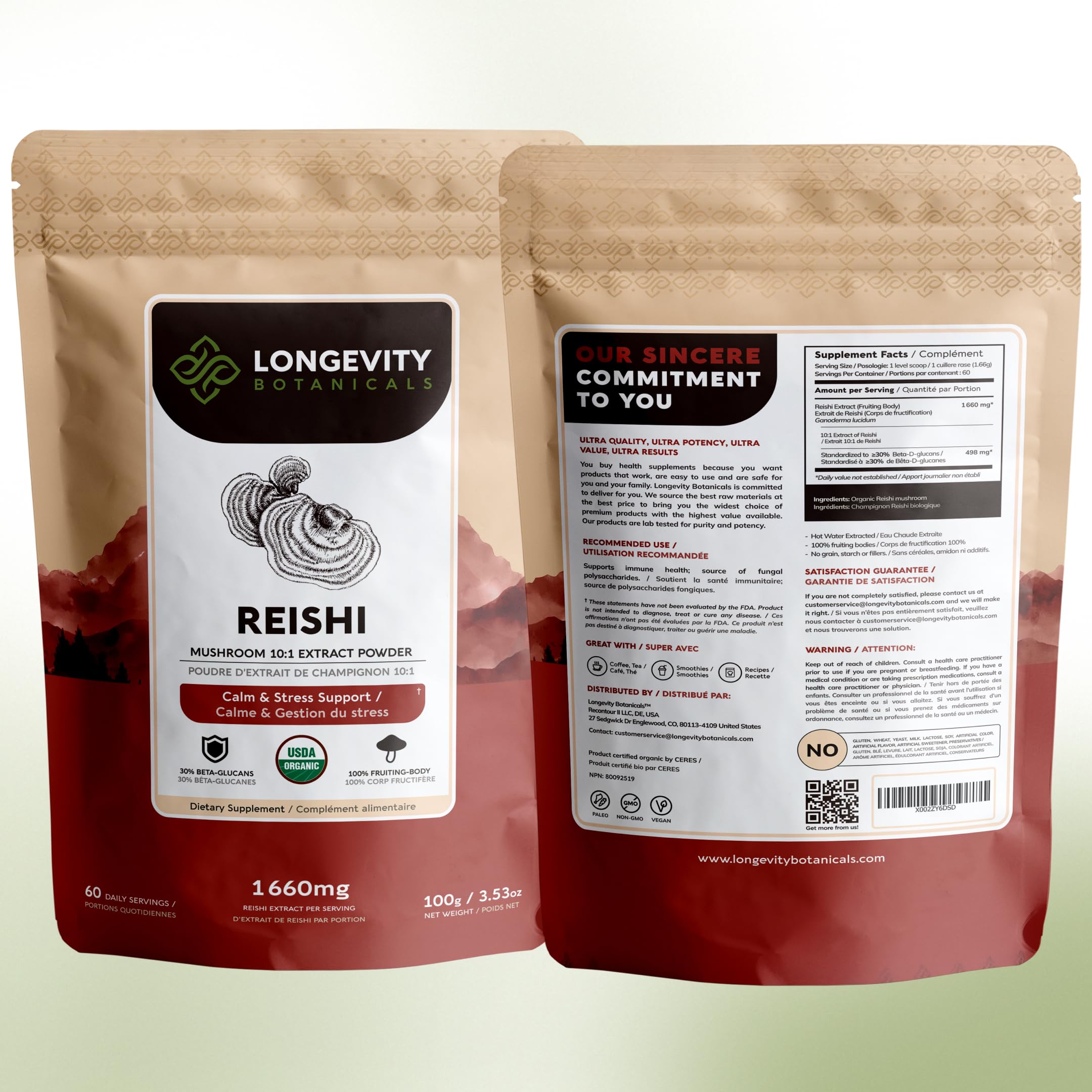 Organic Reishi Mushroom Powder Supplement Extract | Ganoderma Lingzhi — Amazon image 9