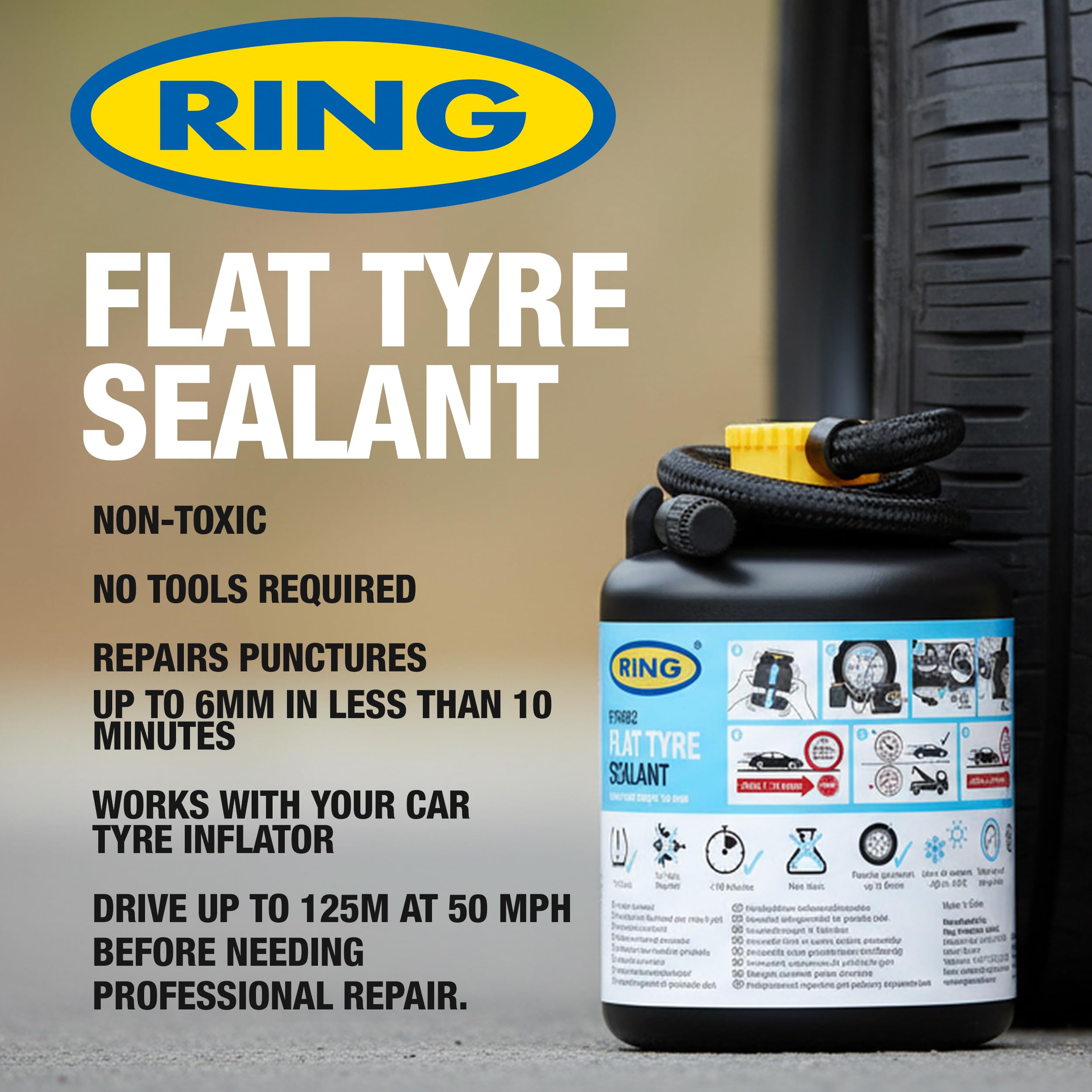 RING Flat Tyre Sealant - Quick & Simply to Use — view 2