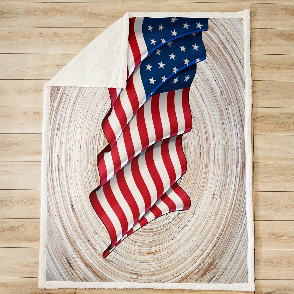 Coperta in pile con motivo motoslitta, 127 x 152 cm, disegnata a