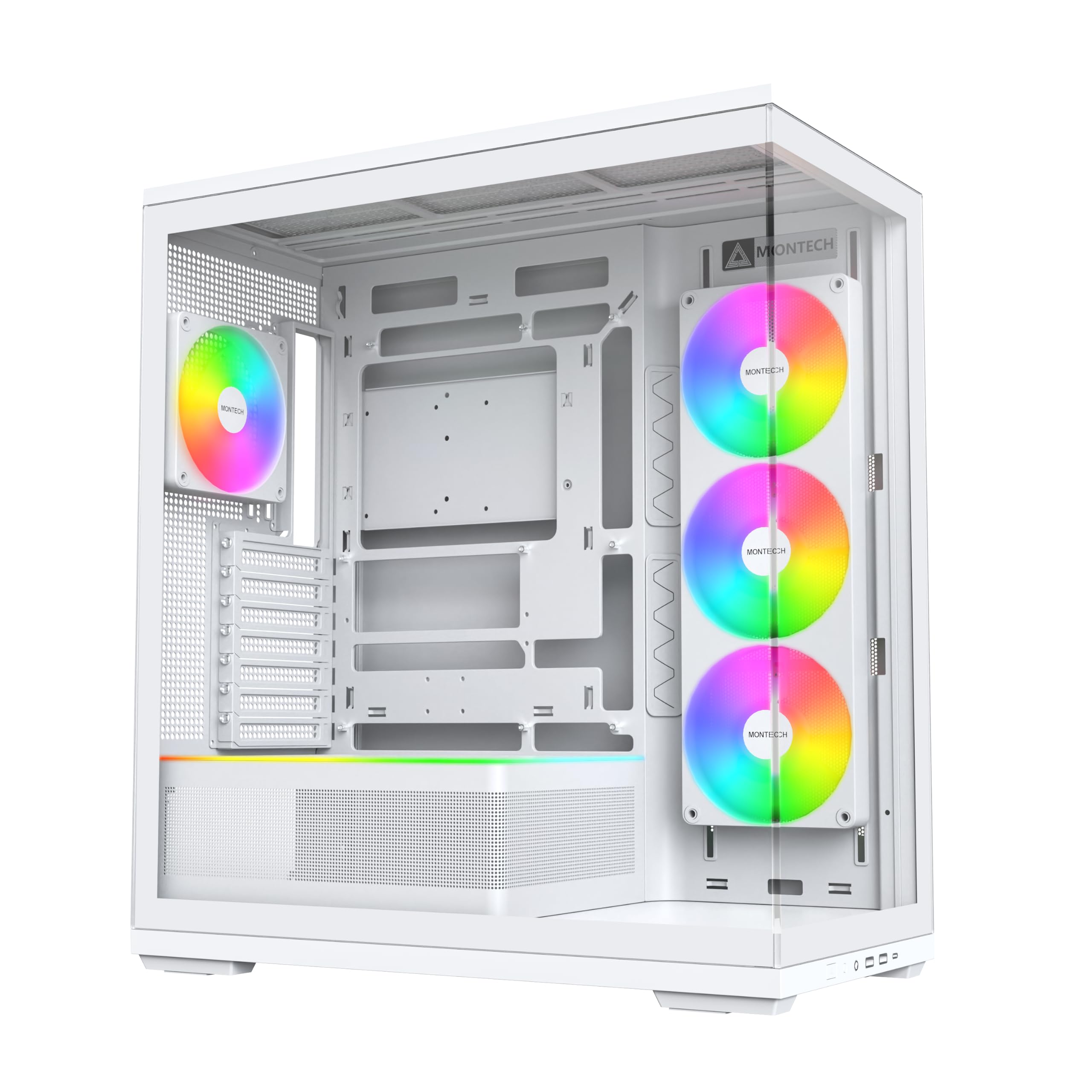 MONTECH TG3 High Airflow ATX - Carcasa para PC de torre media, lista para