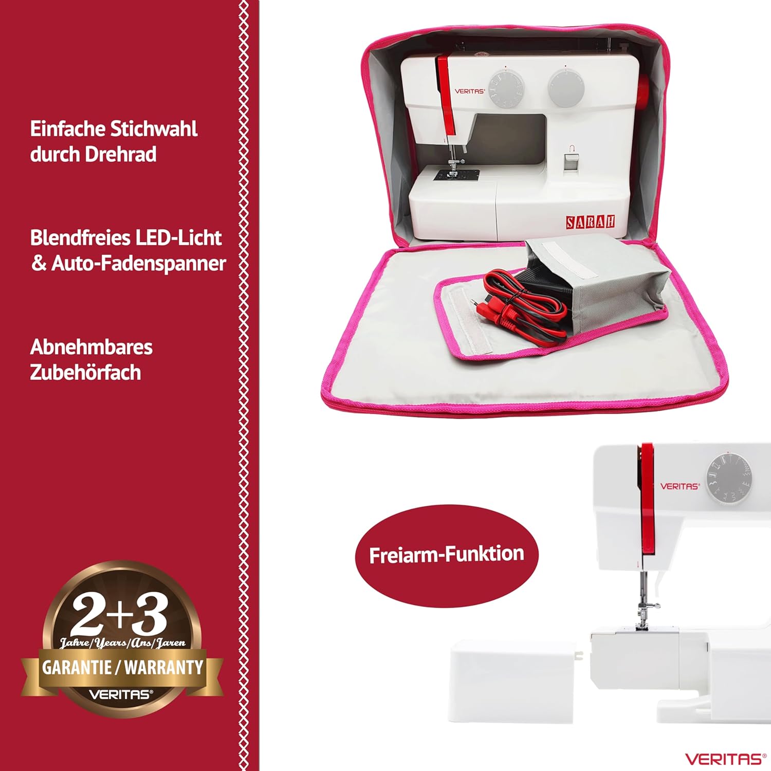 VERITAS Sarah convenience features