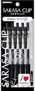 ゼブラ ジェルボールペン サラサクリップ 0.7 黒 5本 P-JJB15-BK5