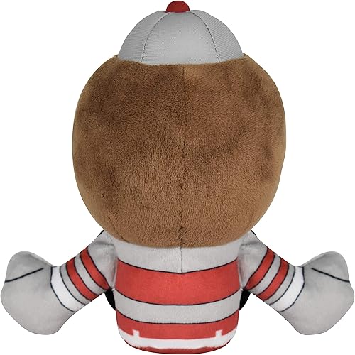 Miniatura 8 de Bleacher Creatures Ohio State Brutus Buckeye - Figura de felpa de 10 pulgadas y peluche de Kuricha sentado de 6 pulgadas, superestrellas de mascota