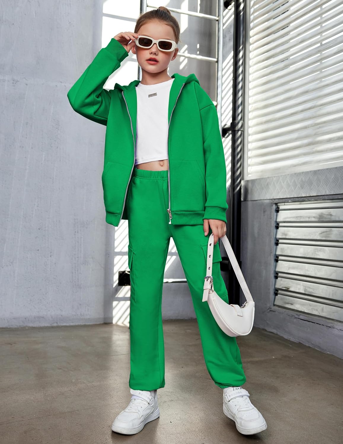 Arshiner Girls Zip Up Hoodies Teen Fleece Full-Zip Sweatshirts Jacket Casual Fall Hoodie with Pocket - Image 9