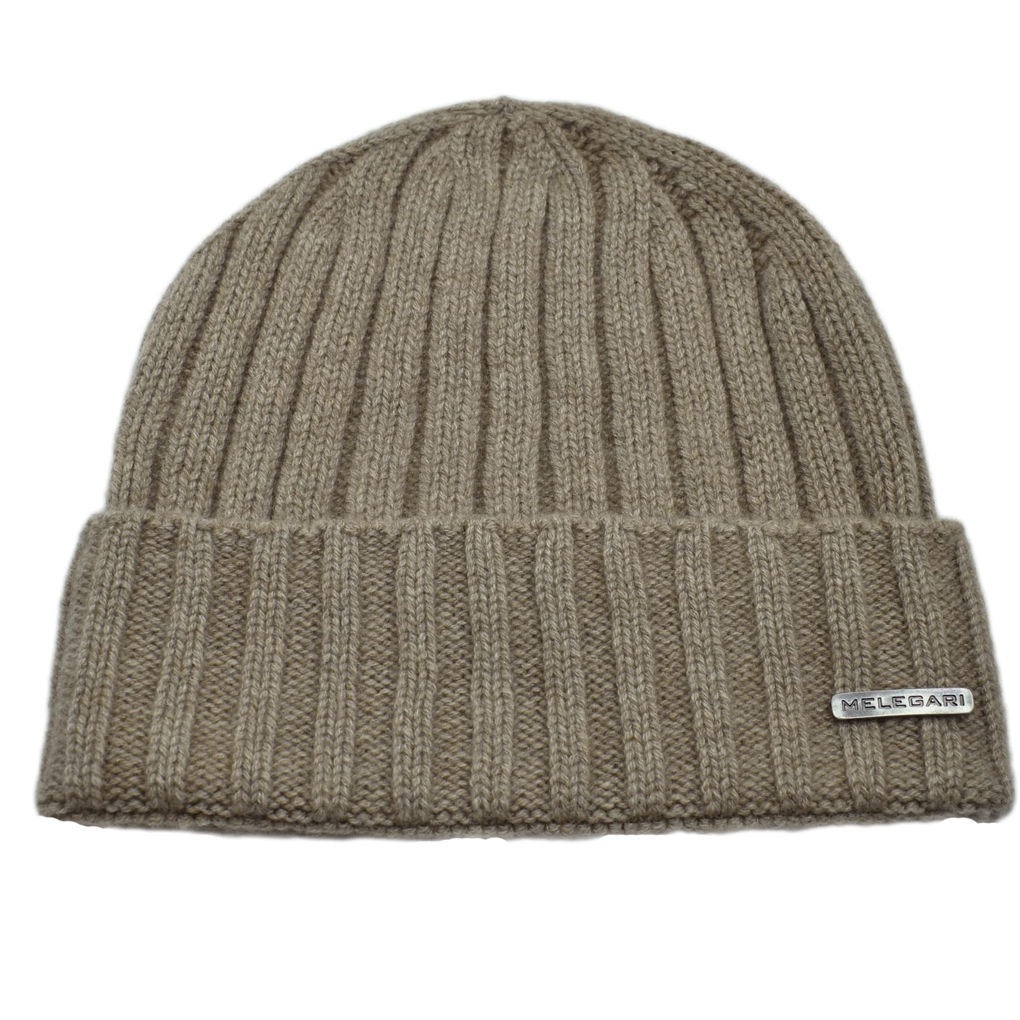 Melegari Berretto Cuffia Beanie Trento | 100% Cashmere | Made in Italy | Unisex