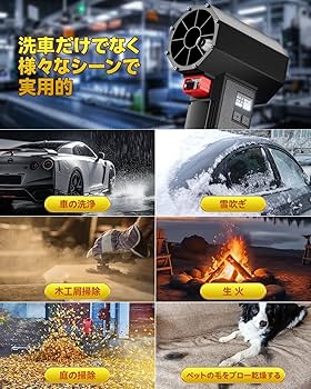 Amazon.co.jp: Turbozap 洗車 ブロワー【1800g超強推力・160m/s圧倒的