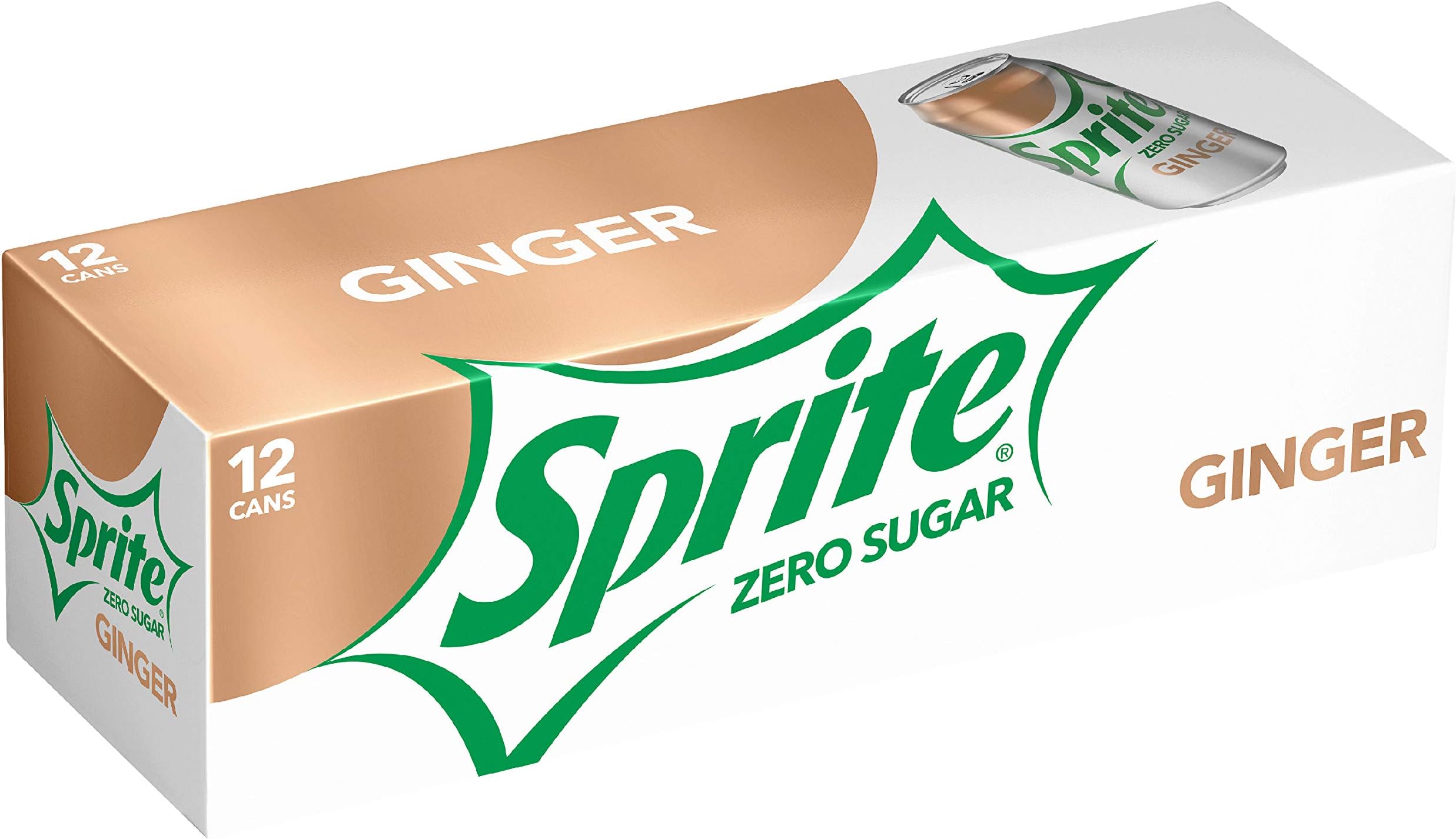 Sprite Zero Ginger Zero, 12 Fl oz (Pack of 12)