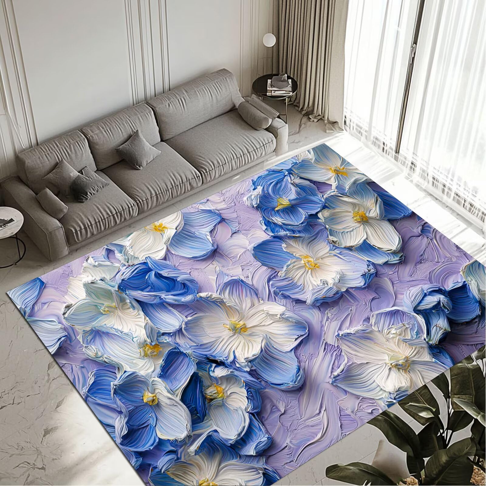 Tapis Flowers imperméable et lavable pour une propreté durable