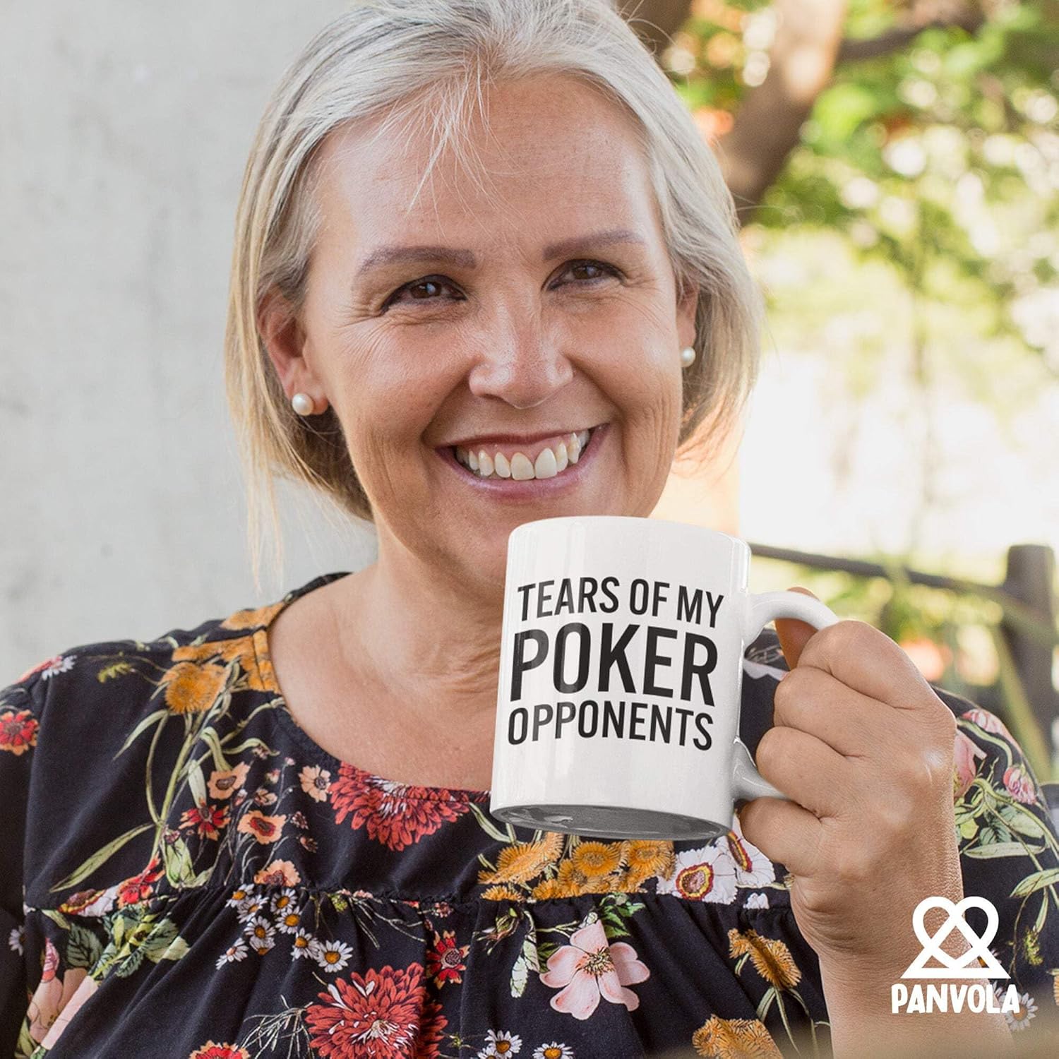 Panvola Tears of My Poker Opponents Funny Gift for Poker Lovers Players Coworker Friends Dad Mom Husband Wife Sister Brother Card Games Ceramic Coffee Mug (White, 11 oz) - Image 6