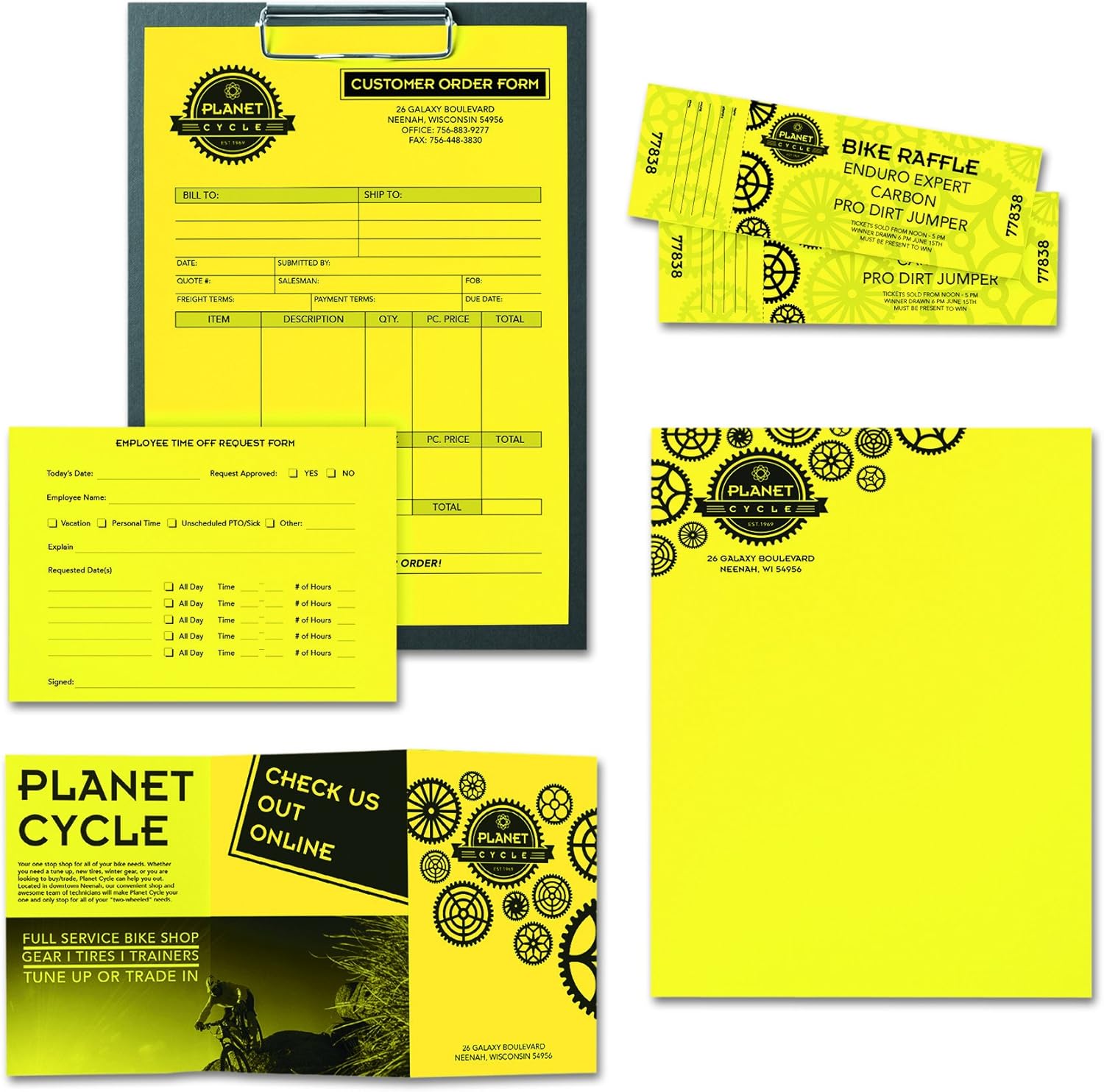 Wausau Astrobrights Heavy Duty Paper, 24 lb, 8.5 x 11 Inches, Lift-Off Lemon, 500 Sheets (22631)