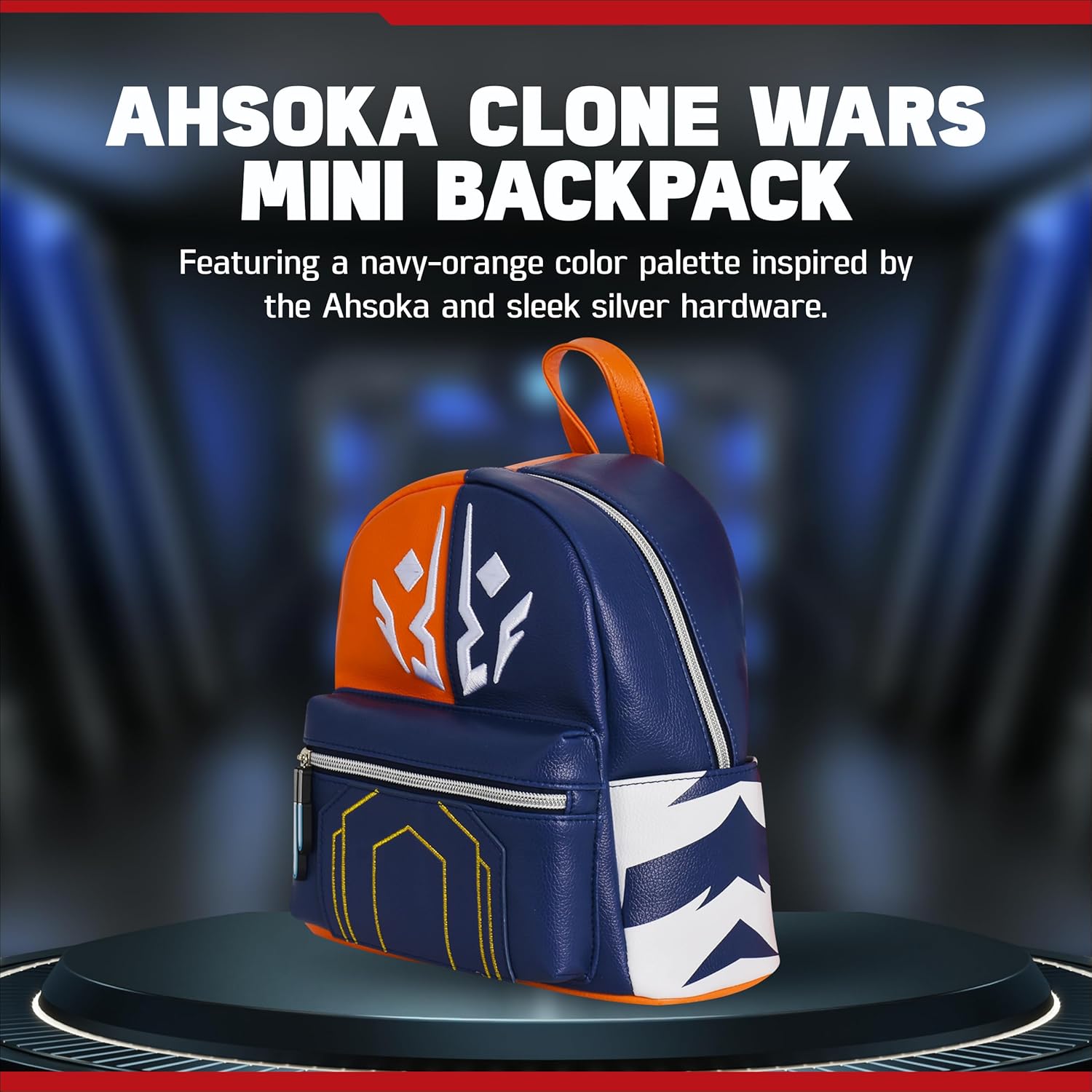STAR WARS Mini Backpack, Ahsoka Clone Wars Small Travel Bag for Men and Women, Multi, 9 Inch