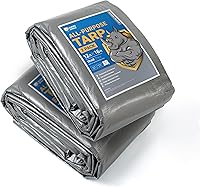 Vista 103 de GUARD SHIELD Lona beige resistente impermeable de 12 x 16 pies para exteriores, lona gruesa resistente a los rayos UV con ojales, 25/64 pulgadas