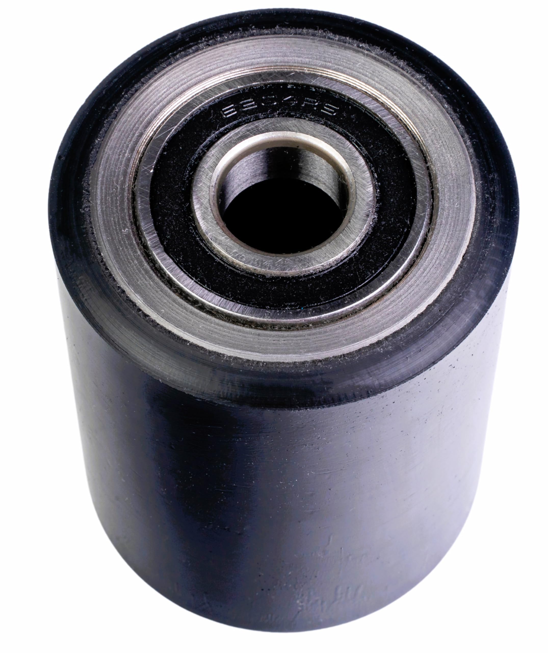 Pallet Jack/Truck Load Wheels Set (2 pcs) 3" x 3.75" with Bearings ID 20mm Poly Tread Black — Amazon image 3