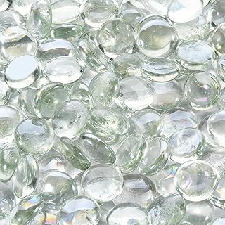 10 Pounds Firepit Glass, 3/4 Inch Glass Beads, Rocks for Fire Pit Table, Fireplace