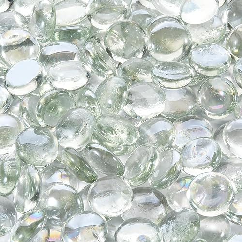 10 Pounds Firepit Glass, 3/4 Inch Glass Beads, Rocks for