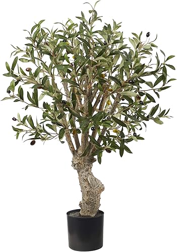 Nearly Natural Árbol artificial de olivo de 2 pies