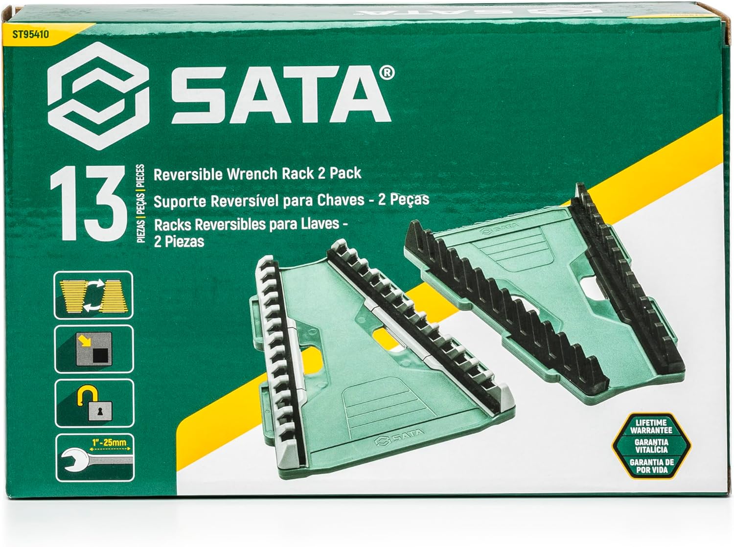 SATA 13pc Reversible Wrench Rack - 2 Pack, ST95410