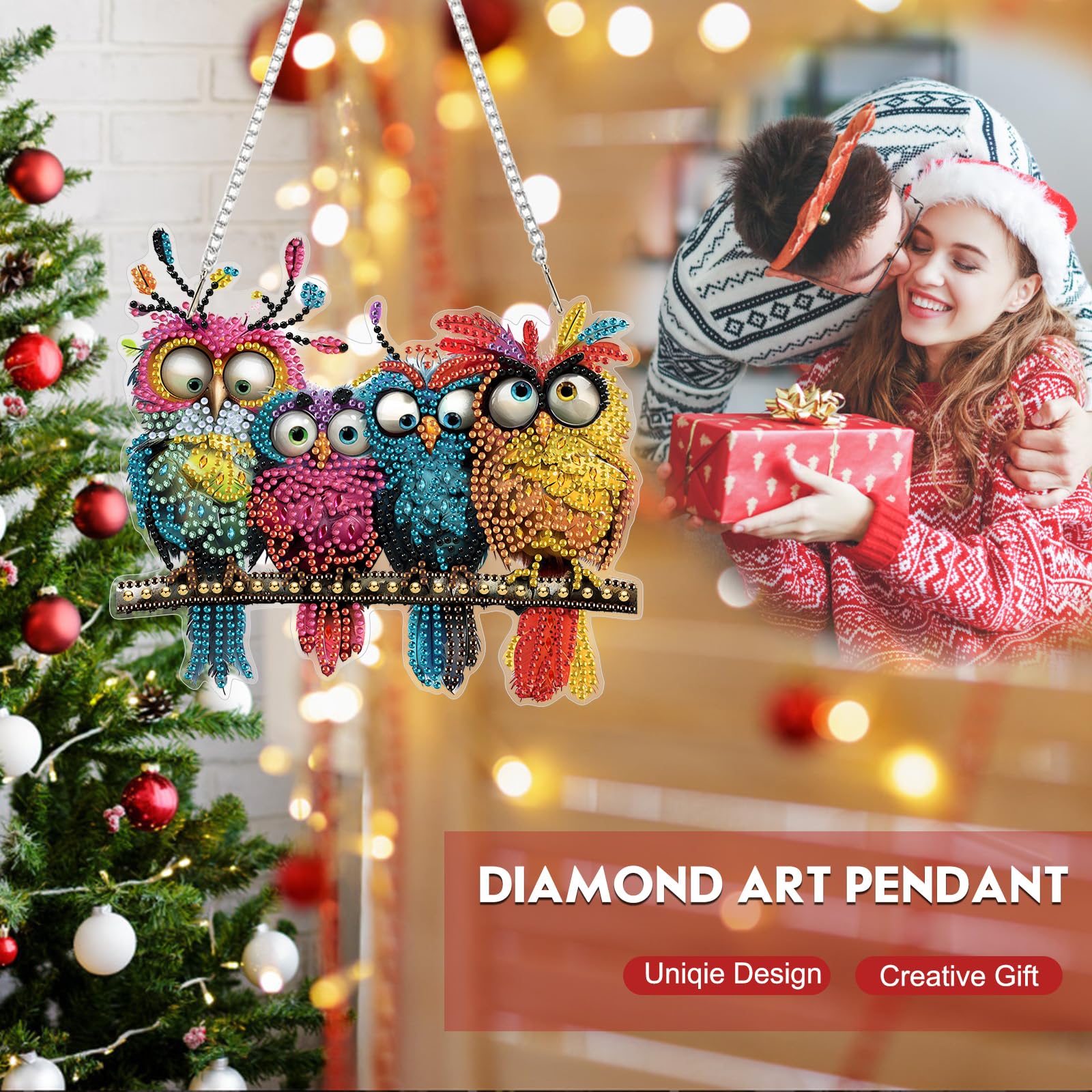 DIY Diamond Painting Kit - Colorful Bird Art -5
