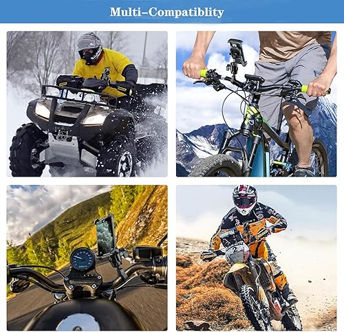 Miniatura 9 de Soporte de teléfono para bicicleta, soportes de teléfono para motocicleta, base de montaje de aleación de aluminio, soporte para teléfono celular