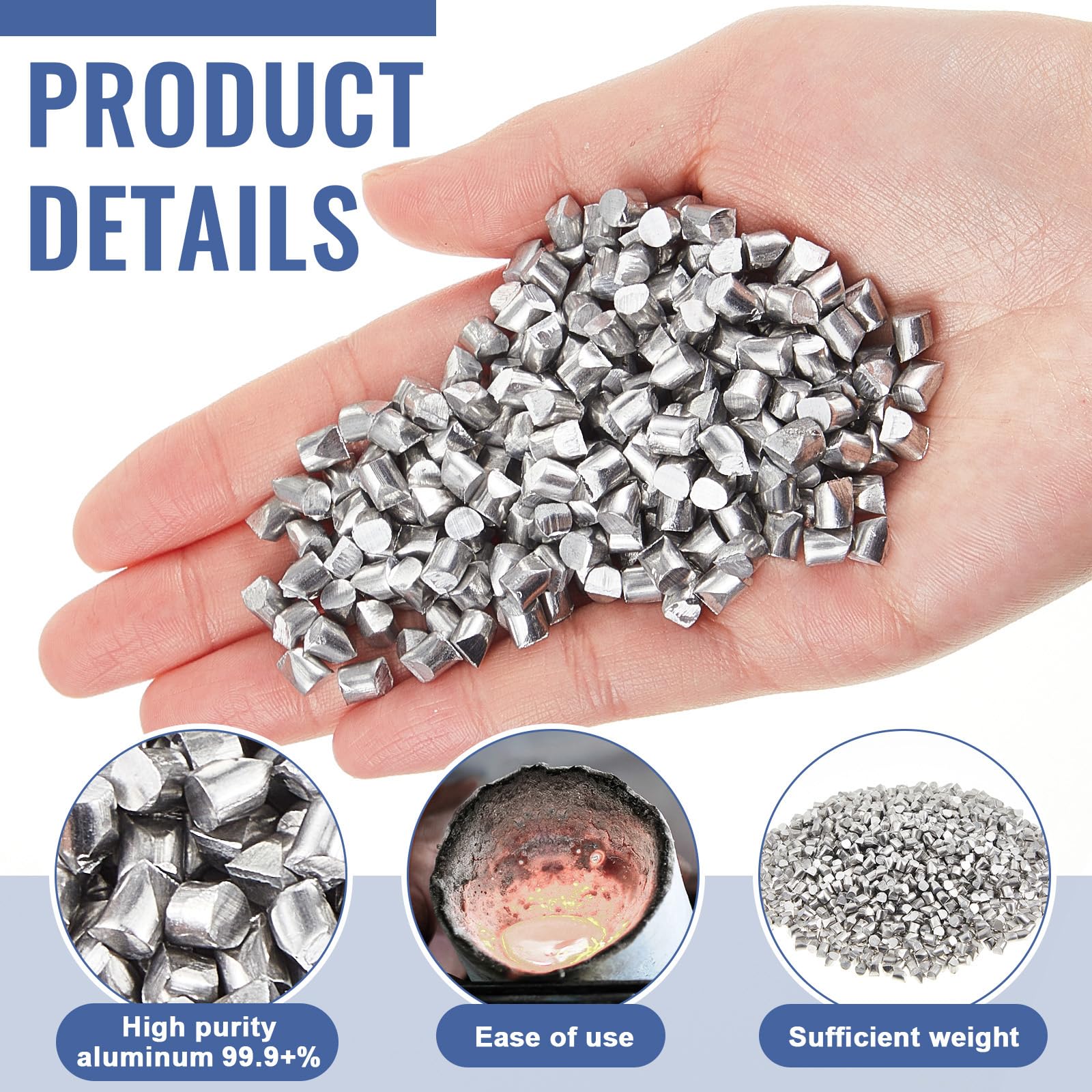 High Purity Aluminum Chop - 2.2 lbs -3 High Purity Aluminum Chop - 2.2 lbs -3