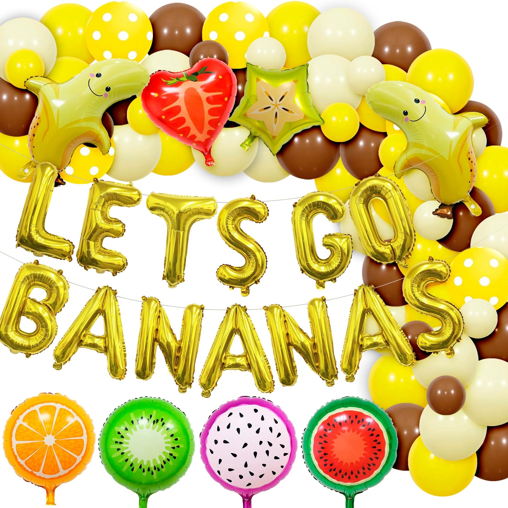TOLONAG Banana Balloons, 12 Count, Yellow Green Red, Balloons, Banana Party, Children, Kids, Adults, Families, Male