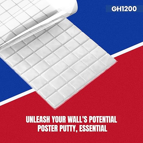 Miniatura 7 de GH1200 Masilla adhesiva para póster, masilla de pared para colgar cosas, masilla de montaje multiusos, masilla pegajosa, reutilizable, extraíble