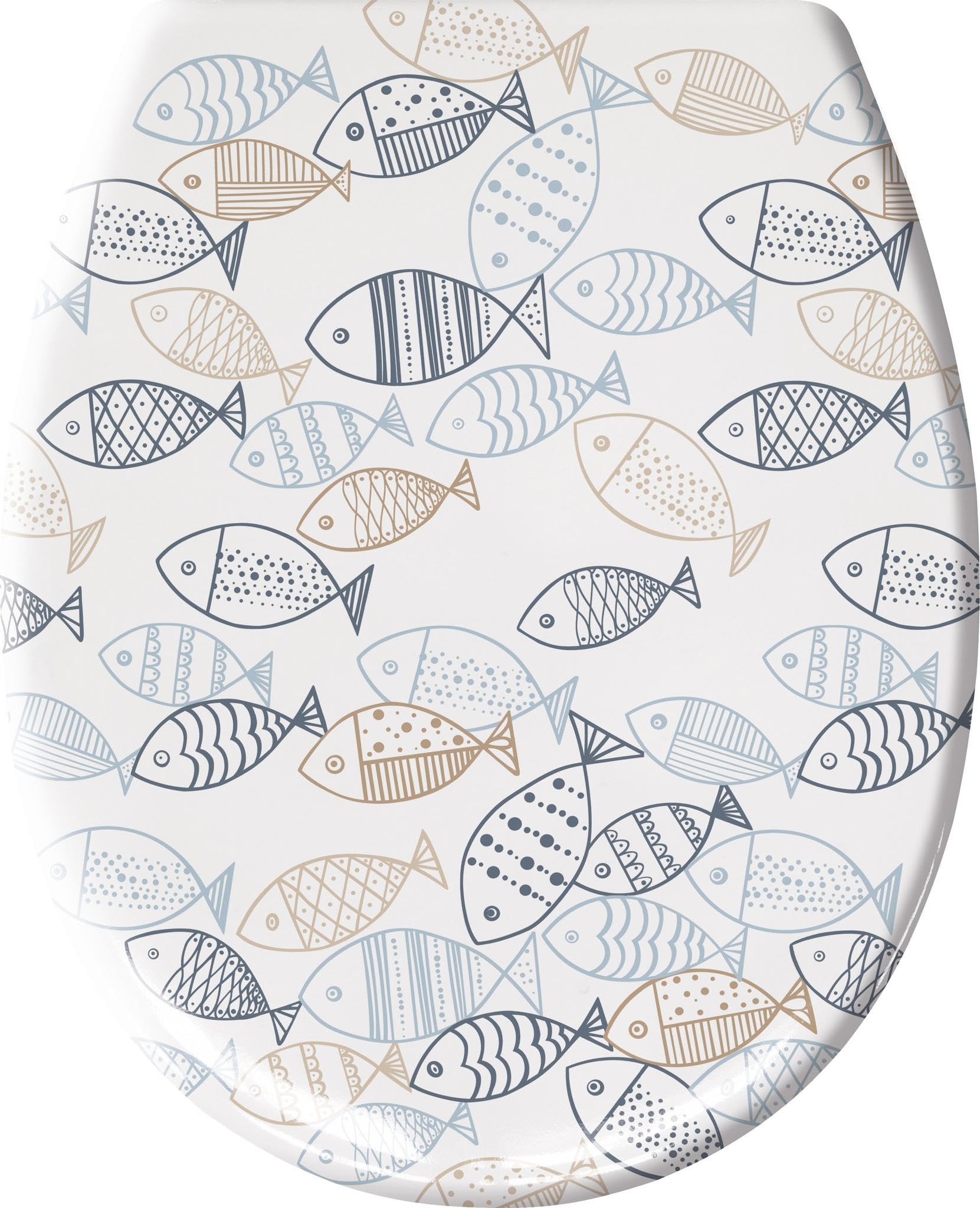 Kleine Wolke Abattant WC SARDINAS Multicolore avec fermeture ralentie et Easy Clean