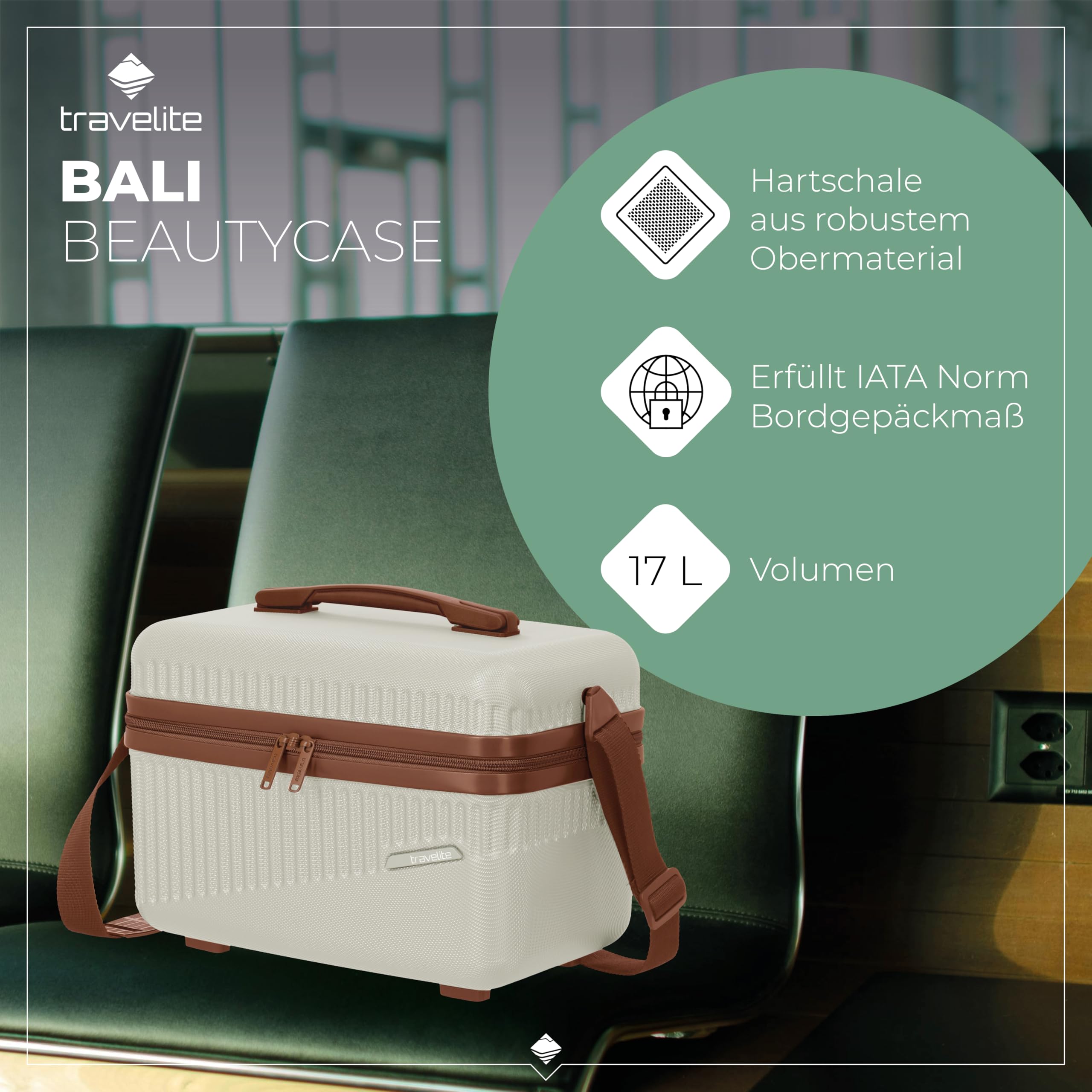 Travelite Beautycase Hartschale Handgepäck Bali Kosmetikkoffer 36 cm 17 Liter