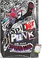 Vista 13 de Marvel Spider-Man: Across The Spider-Verse - Póster de pared de una hoja de Spider-Punk, 22.4 pulgadas de largo x 14.7 pulgadas de ancho, versión