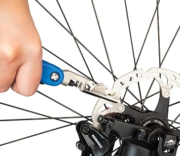 PARKTOOL Multitool Size: Hex 0.1 inch 2.5 mm, 0.1 inch 3 mm, 0.2 inch 5 mm, 0.2 inch 6 mm, T25/T30 +/-Combo Screwdriver, CO2 Adapter, Chain Cutter 5 to 12 speed, Disc Correction Tool MTC-40