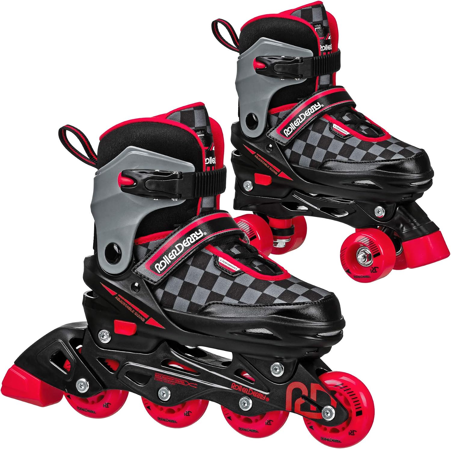 Roller Derby 2N1 Boys Inline and Quad Skate Combo