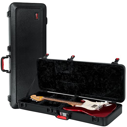 Gator Cases Molded Flight Case For Strat/Tele Style Electric Guitars With TSA Approved Locking Latch (GTSA-GTRELEC)