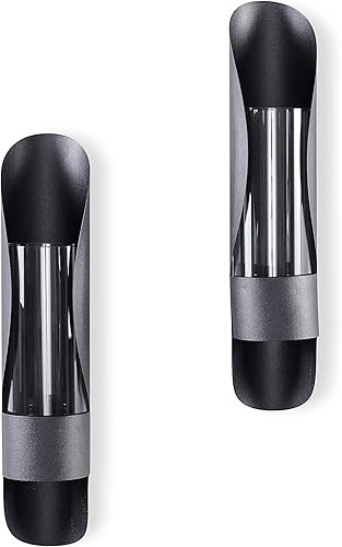 Miniatura 5 de Danya B. SE2137 - Candelabros de pared de hierro y vidrio, portavelas de metal para abrazar con huracanes de cristal, juego de 2, color negro