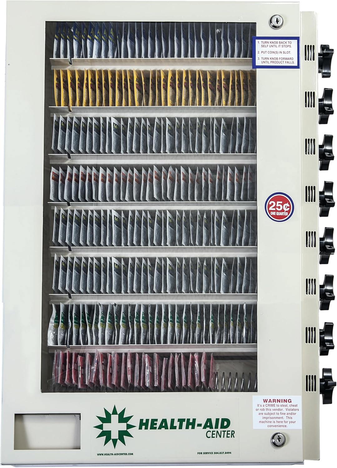 Health Aid® 8 Eight Select Medicine Vending Machine (Patent Pending) Proudly Made INUSA!